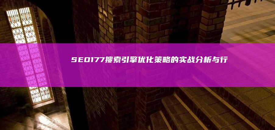 SEO177：搜索引擎优化策略的实战分析与行业洞察